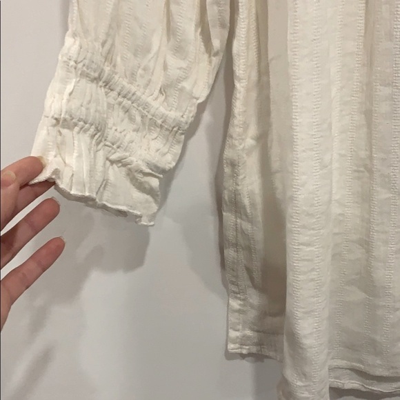 NWT Free People OB Mila Smocked Tunic Top in Ivory - Picture 8 of 9